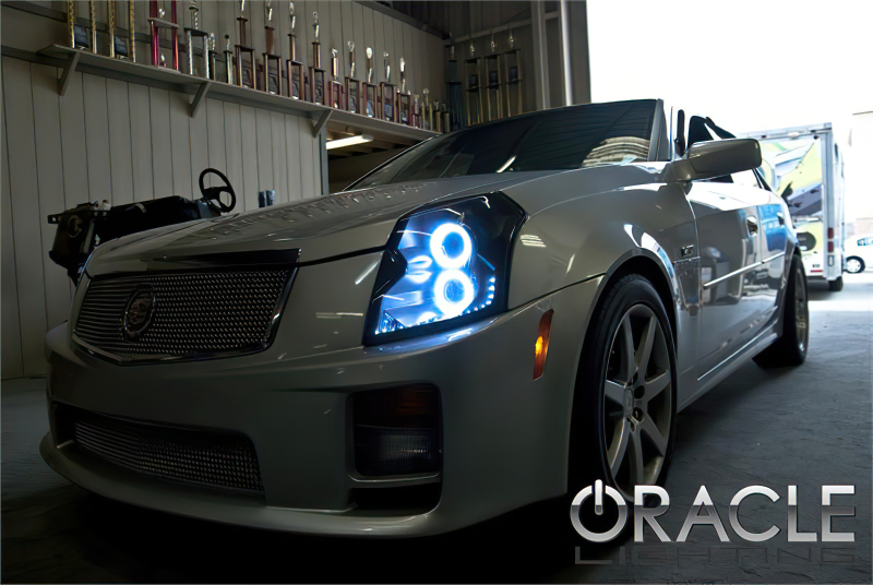 Cadillac CTS Headlight Halo Kit - ORACLE Lighting - LED Halo Kit - Green - `03-`07